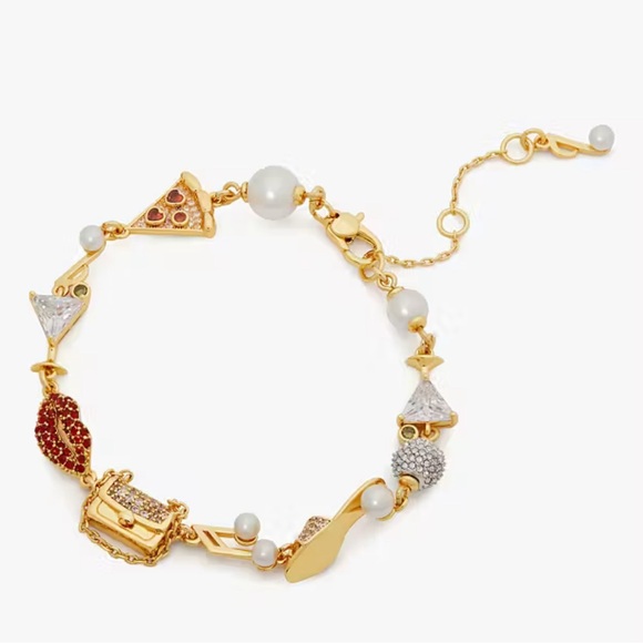 $148 Kate Spade Hit The Town Charm Bracelet NWT - Picture 1 of 6
